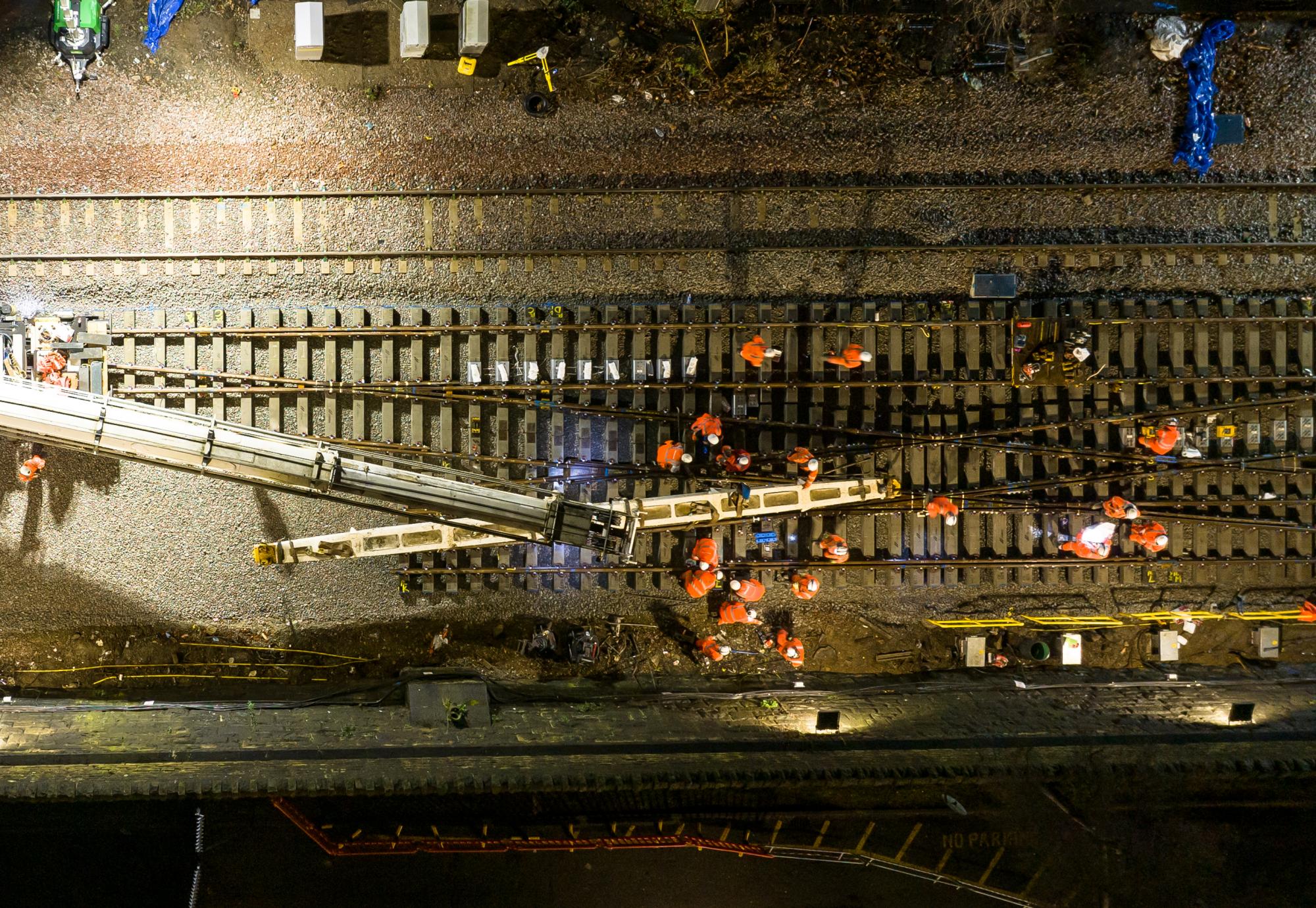 Festive Improvements To Support The Transpennine Route Upgrade Rail News   Track Installation  